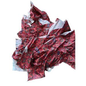 Vintage Fabric Schumacher “Seltz Paisley” Scraps